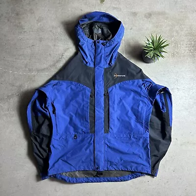 NWOT Moonstone Goretex Waterproof Rain Wind Mens Hooded Full Zip Parka Jacket L • $55