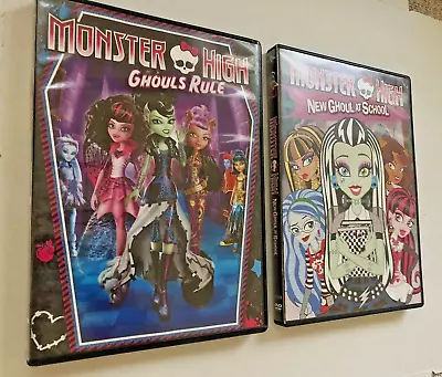 Monster High: Ghouls Rule And New Ghoul At School DVD's LOT Of 2 • $4.95