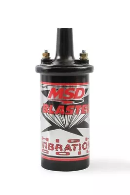 MSD Ignition Coil Blaster Black 100:1 Turns Ratio + 2.25  Canister Style Bracket • $132.70