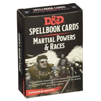 $23.30 • Buy D&D Spellbook Cards Martial Powers & Races Revised