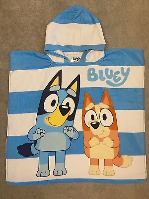 Official Bluey TU Clothing Poncho Hooded Towel Baby Toddler • £9.99