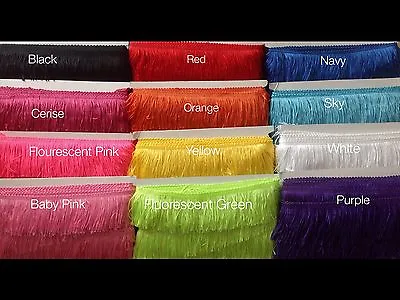 2.5  Wide New Fringe/ Tassel Trimming  Lovely Assorted Colours  • £3.49