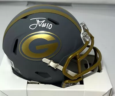 Packers Quarterback JORDAN LOVE Signed Riddell SLATE Speed Mini Helmet AUTO BAS • $219.99