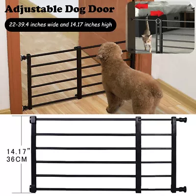 Retractable Pet Kid Baby Safety Gate Security Stair Barrier Dog Door Extension • $34.89