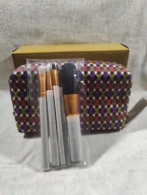 MAC PATTERNMAKER 5 Piece Brush Set/ Cosmetics Bag RARE/TRAVEL SIZE/PLEASE READ  • $99.99