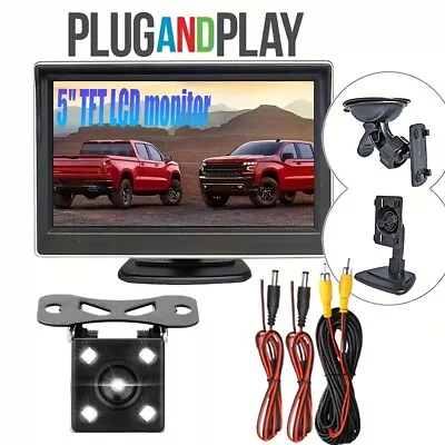 DIY 5''  TFT LCD Screen Monitor For Car Rear View Reverse Backup Parking Camera • $17.98