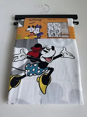 $35 • Buy Disney’s Mickey Mouse Minnie Mouse Halloween Fabric Shower Curtain 72x72” NEW