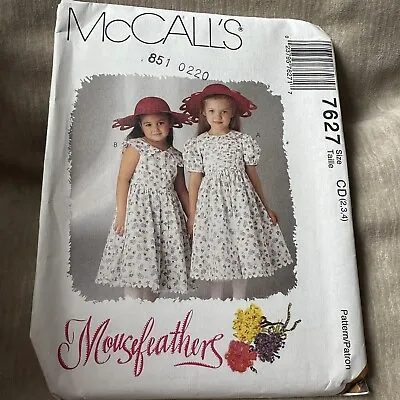 McCall’s Sewing Patterns Children And Girls Dress Size 2 3 4 New Uncut • $3