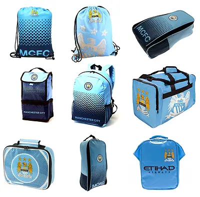 Manchester City FC Backpack Boot Bag Gym Bag Lunch Bag Holdall Xmas Birthdy Gift • £15.99