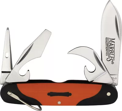 Marbles Scout Black & Orange G10 Folding Stainless Multi-Tool Pocket Knife • $20.94