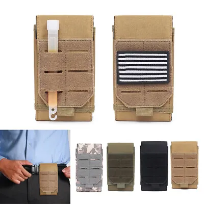 Tactical Molle Pouch Mobile Phone Cover Belt Waist Cell Phone Bag Case EDC Bag • $8.99