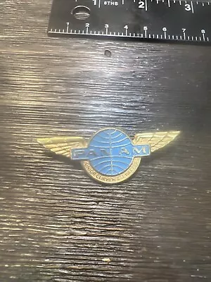 Vintage PAN AM JUNIOR CLIPPER PILOT Wings Metal Pin • $9.49