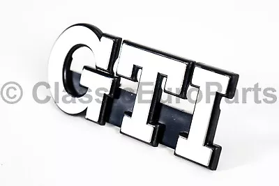 $39 • Buy Badge For Front Headlight Grill For VW Golf Rabbit Jetta MK2 GTI Silver Votex