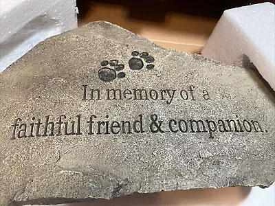 Pet Memorial  Faithful Friend And Companion Garden Stone • $27.90