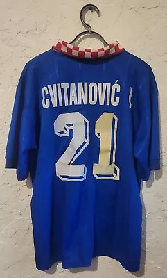 Dinamo Zagreb Match Worn Jersey  CL 1997/98 Igor Cvitanovic • $490