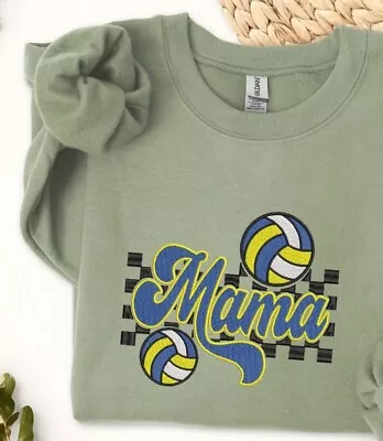 Volleyball Mama Custom Embroidered Sweatshirt/Hoodie • $39