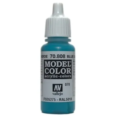 17 Ml Blue Green Model Paint Bottle Vallejo Hobby Modeling Accessory 70808 • $3.25