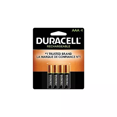 Duracell Rechargeable AAA NiMH Batteries 4/Pack (DX2400B4N001) 62170 • $14.29