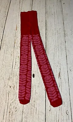 Matilda Jane Clothing Red Floral Tights Size XL • $5
