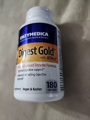 ENZYMEDICA Digest Gold ATPro Advanced Enzyme Formula 180 Capsules EXP 4/2025 • $49.99