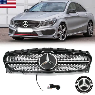 For 2013-2019 Mercedes Benz W117 CLA180 CLA250 CLA200 Front Grille W/LED Star • $79.80