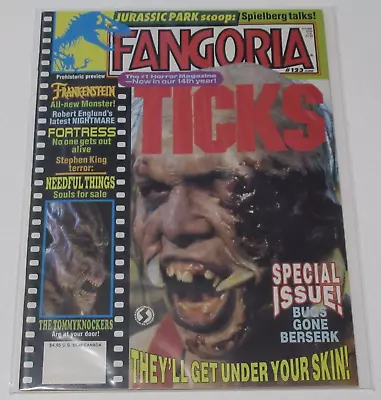 Fangoria Horror Magazine #123 1993 Ticks Tommyknockers Needful Things Fortress • $12