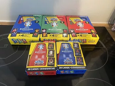 Topps Match Attax Euro 2024 Bundle 3 Mega Tins 2 Booster Tins • £30