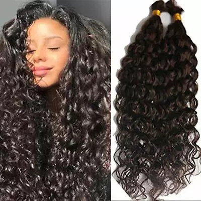 Deep Curly Human Hair Bulk For Braiding Brazilian Bulk Hair Extension 1Pcs/Order • $63.70