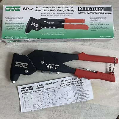 Marson 39005 Klik-Turn SP-2 Rivet Tool • $84