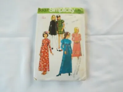 Vintage Simplicity 70s+  Dress Pattern No 5337 Size 8 • £4.20