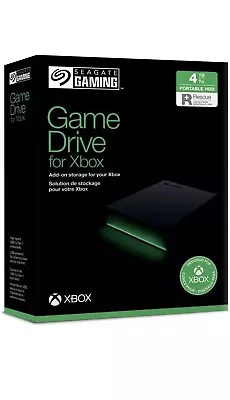 Seagate Game Drive For Xbox 4TB External Hard Drive Portable USB 3.2 Gen 1 • £130