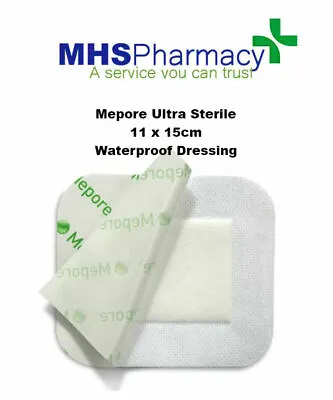 Mepore Ultra Sterile Dressing(s) 11 X 15 Cm Waterproof - Wounds Tattoos 681025 • £2.99