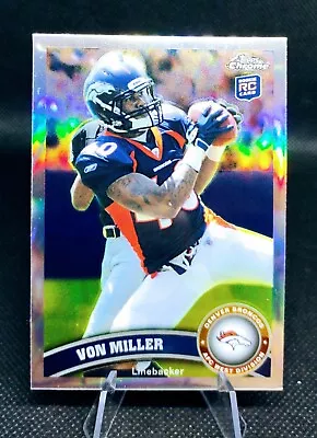 2011 Topps Chrome Von Miller #212 RC Refractor Rookie Broncos Bills  • $14.99