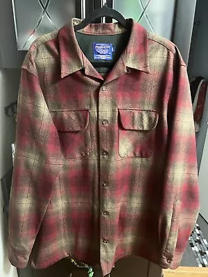 Warranted To Be A Pendleton Vintage Plaid Long Sleeve Flannel Size L/T NWOT • $79.99