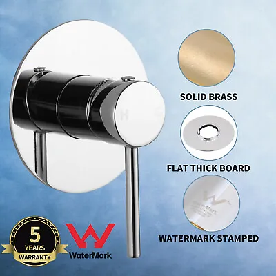 ACA Chrome Round Shower Basin Mixer Tap Bath Tub Brass Spout Mixer Watermark AU • $45.90