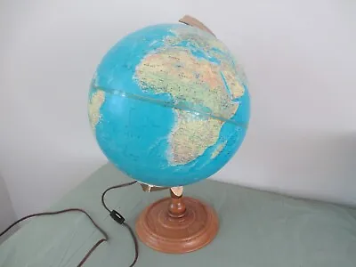 Vintage Replogle Illuminated 12  Library Light Up World Horizon Series • $45.99