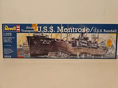 Revel L#05018 Attack Transport USS Montrose/USS Randall 1:375 Scale Model NISB • $44