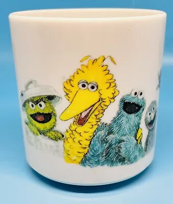 Vintage Muppets 1971 1978 Sesame Street Plastic Mug Mug Big Bird & More! • $12.80