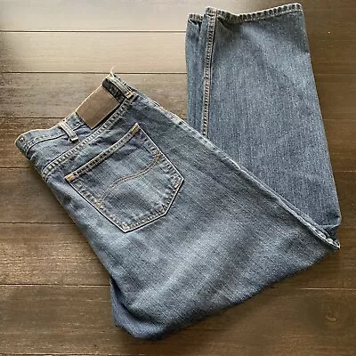 $13.97 • Buy Lee Mens Regular Straight Leg Blue Jeans Size 38x30 (Measures 40x31)