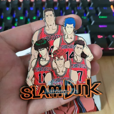 Limited ！Slam Dunk Basketball Metal Lapel Enamel Pin Badge Anime Collectible • $22.99