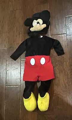 Disney Baby Mickey Mouse Plush Costume Infant 12-18 Months Halloween EUC • $19.80