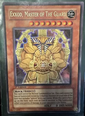 Yu-Gi-Oh! Exxod Master Of The Guard - SD7-EN001 - Ultra Rare 1st Edition • $3.42