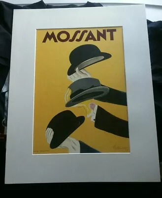 MOSSANT Cappiello Vintage French Hat Advertising Giclee Canvas Print • $147.50