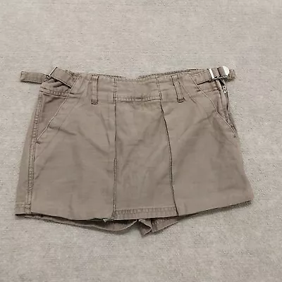 Free People Womens Size 2 Brown Mini Skort Shorts Skirt • $18.88