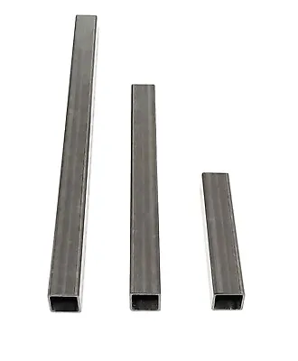 £4.50 • Buy Mild Steel Box Square Section Grade ERW Hollow Tube 12mm - 50mm Various Lengths