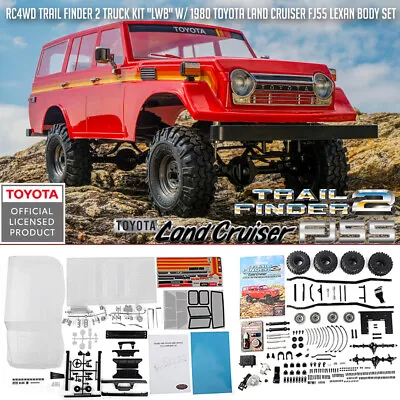 RC4WD Trail Finder 2 Truck Kit  LWB  W/ 80 Toyota Land Cruiser FJ55 Body Z-K0068 • $499.99