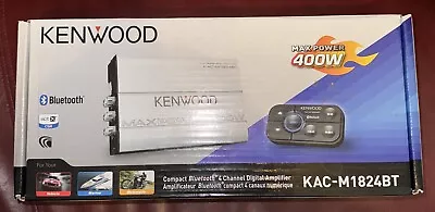 Kenwood KAC-M1824BT Compact 400W Amp 4 Chan Bluetooth BT SXS Boat Motorcycle • $328