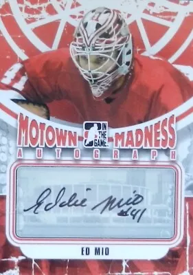 12-13 Itg Game Motown Madness Base Ed Mio Detroit Red Wings Autograph Auto • $14.52