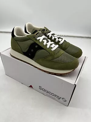 £69.99 • Buy Saucony Jazz Original Vintage Olive Mens In UK 8 BRAND NEW