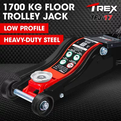 T-REX 1700KG Hydraulic Trolley Floor Jack Low Profile Quick Release Handle • $124
